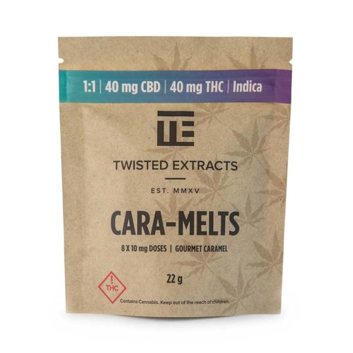 weedsmart_image_Twisted Extracts – 1 1 Indica CBD Cara-Melts (40Mg THC + 40Mg CBD)