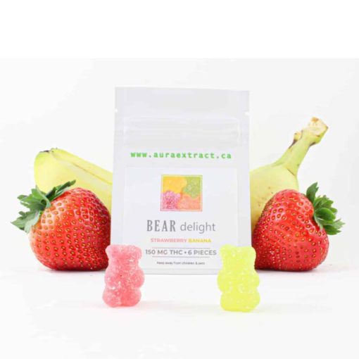 weedsmart_image_Aura Bear Delight – Strawberry Banana 150mg thc