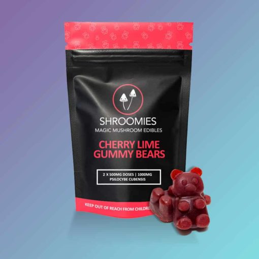 weedsmart_image_SHROOMIES – Magic Mushroom Cherry Lime Gummy Bears