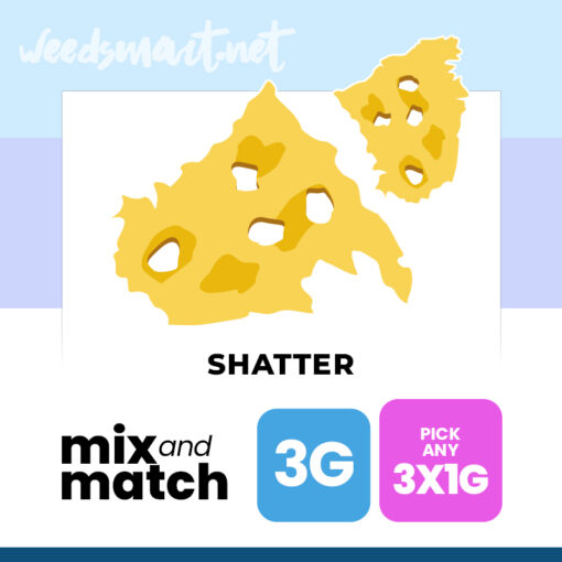 weedsmart_image_3g Mix and Match Shatter (3 x 1g)
